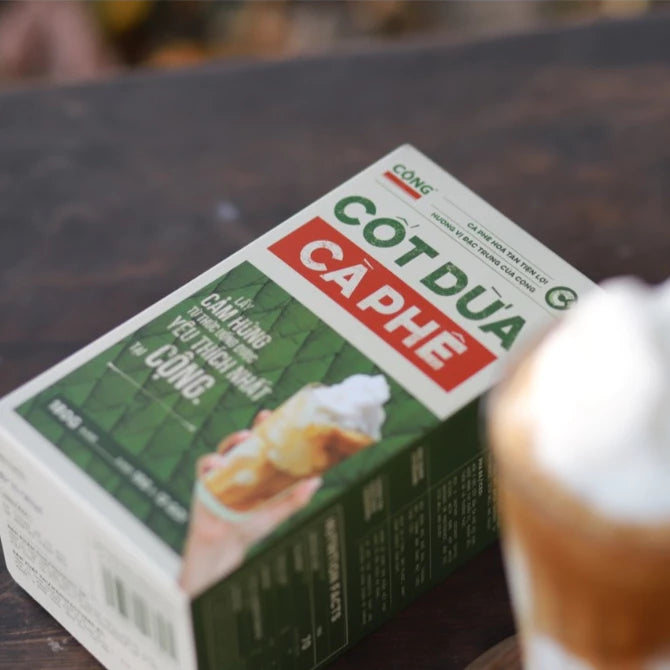 Vietnamese Coconut Coffee Instant Cộng Cà Phê Cốt Dừa