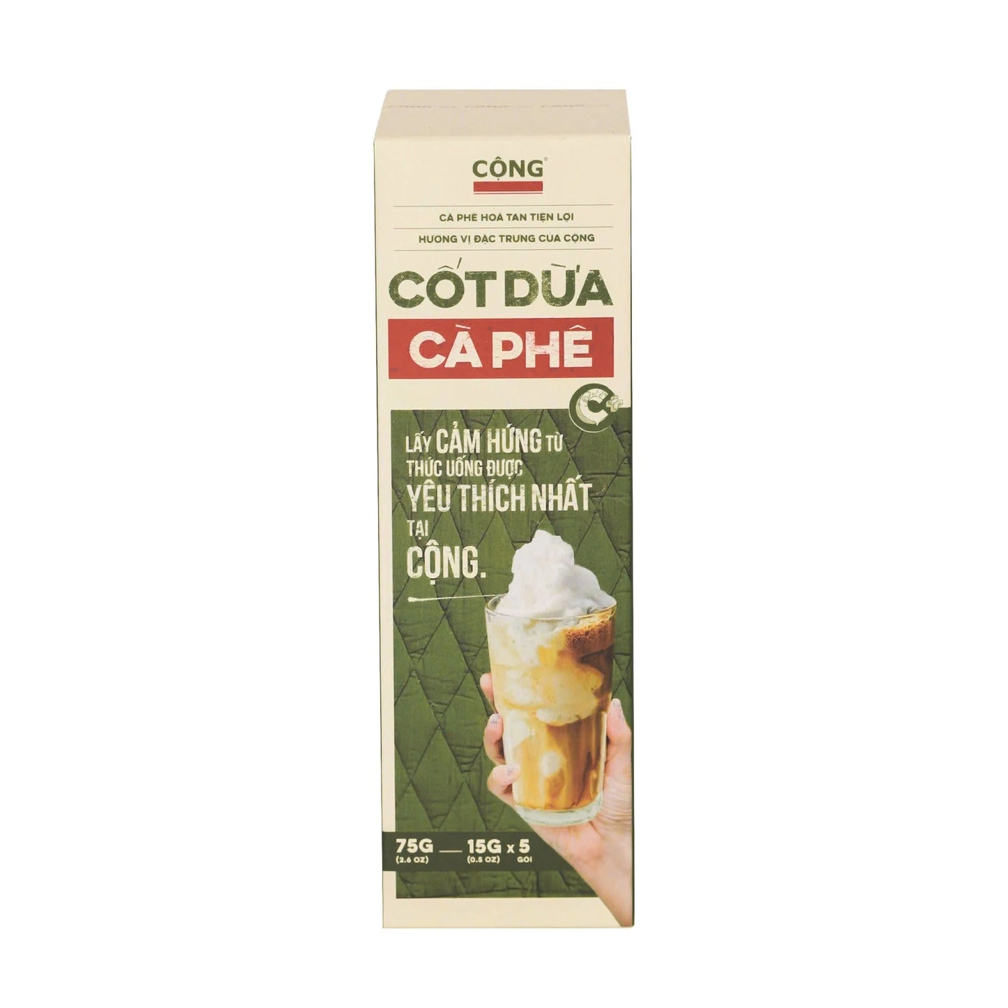 Vietnamese Coconut Coffee Instant Cộng Cà Phê Cốt Dừa