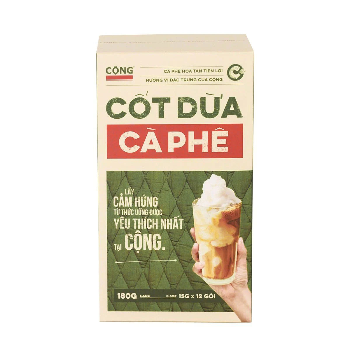 Vietnamese Coconut Coffee Instant Cộng Cà Phê Cốt Dừa