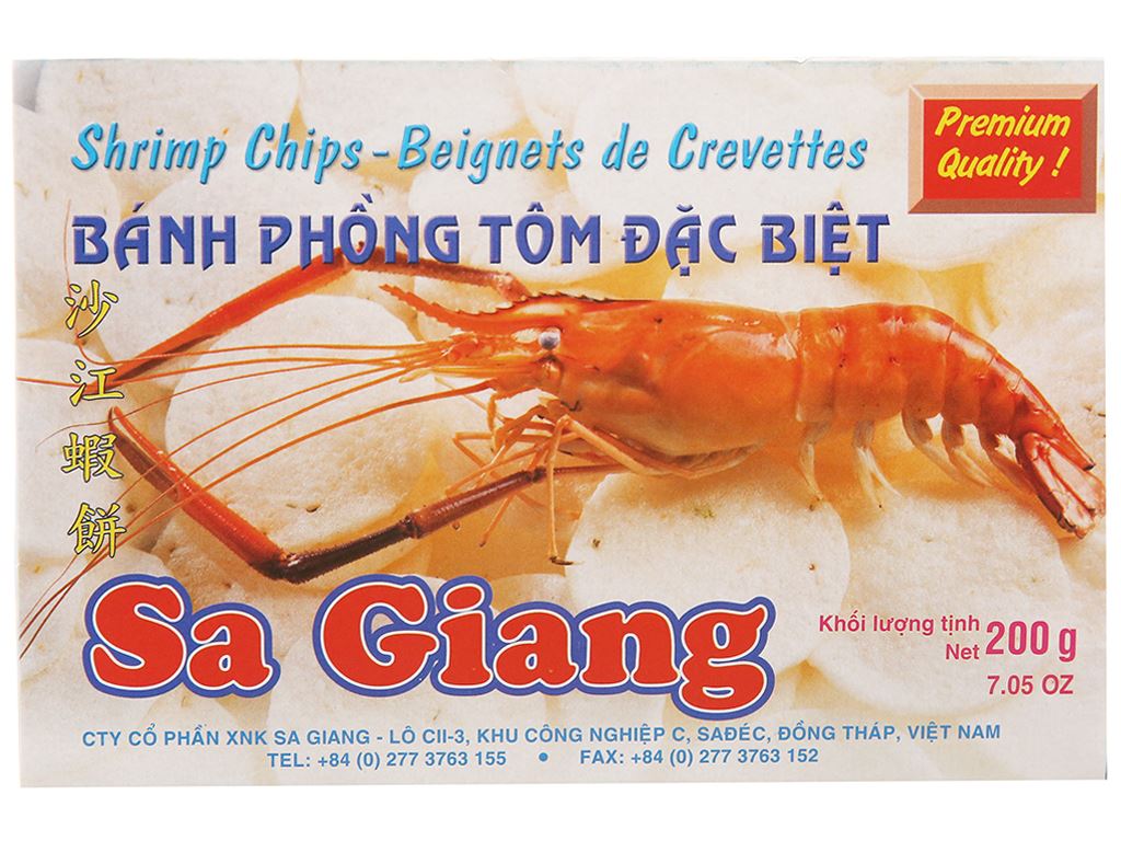 Prawn Crackers Raw Shrimp Chips - Banh Phong Tom Sa Giang