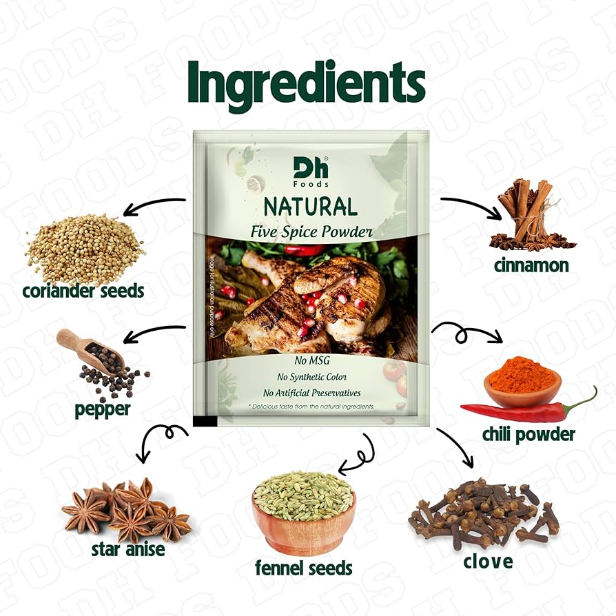 Five spice powder ingredients DH Foods Ngu Vi Huong PateMe